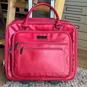 Kenneth Cole Reaction Red Travel Bag with wheels